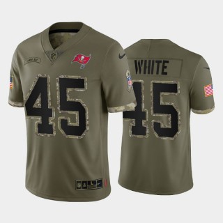 Tampa Bay Buccaneers Devin White 2022 Salute To Service Limited Jersey - Olive