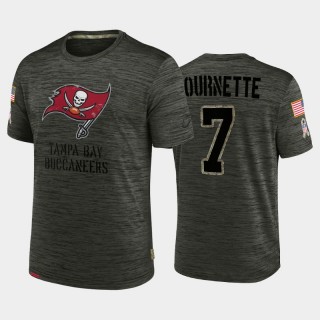 Leonard Fournette #7 Buccaneers Brown 2022 Salute To Service Velocity T-Shirt