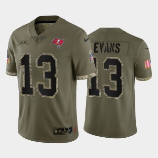 Tampa Bay Buccaneers Mike Evans 2022 Salute To Service Limited Jersey - Olive