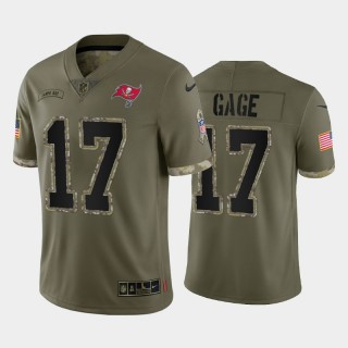 Tampa Bay Buccaneers Russell Gage 2022 Salute To Service Limited Jersey - Olive