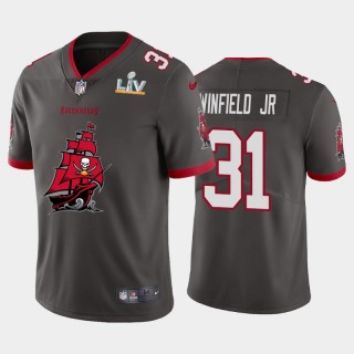 Antoine Winfield Jr. Buccaneers Pewter Super Bowl LV Champions Vapor Limited Jersey