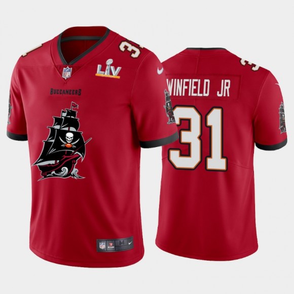Antoine Winfield Jr. Buccaneers Red Super Bowl LV Champions Vapor Limited Jersey