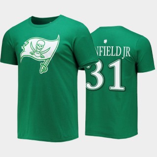 Tampa Bay Buccaneers Antoine Winfield Jr. Green St. Patrick's Day Icon Player T-Shirt