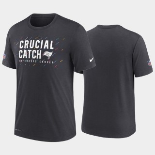 Men's Tampa Bay Buccaneers 2021 NFL Crucial Catch Performance T-Shirt - Charcoal