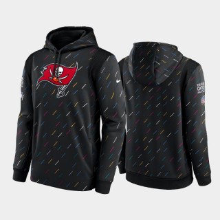 Men's Buccaneers Charcoal 2021 NFL Crucial Catch Therma Pullover Hoodie