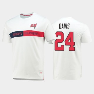 Tampa Bay Buccaneers Carlton Davis White Team Logo Core T-Shirt