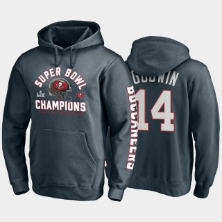 Buccaneers Chris Godwin Super Bowl LV Champions Lateral Pass Pullover Hoodie - Charcoal