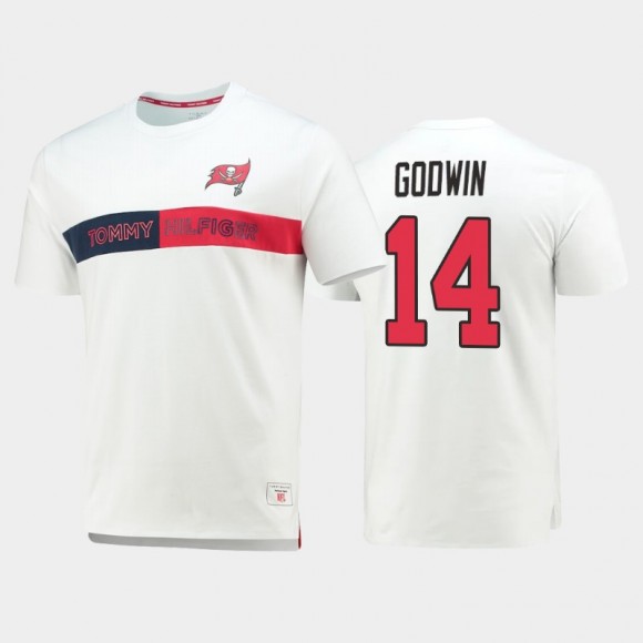 Tampa Bay Buccaneers Chris Godwin White Team Logo Core T-Shirt
