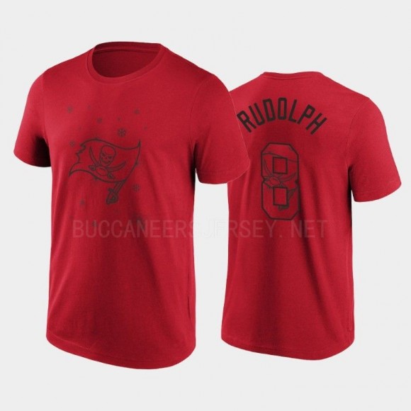 Men's Tampa Bay Buccaneers Kyle Rudolph Christmas Gifts Red T-Shirt