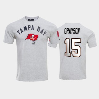 Tampa Bay Buccaneers Cyril Grayson Gray Team Logo T-Shirt
