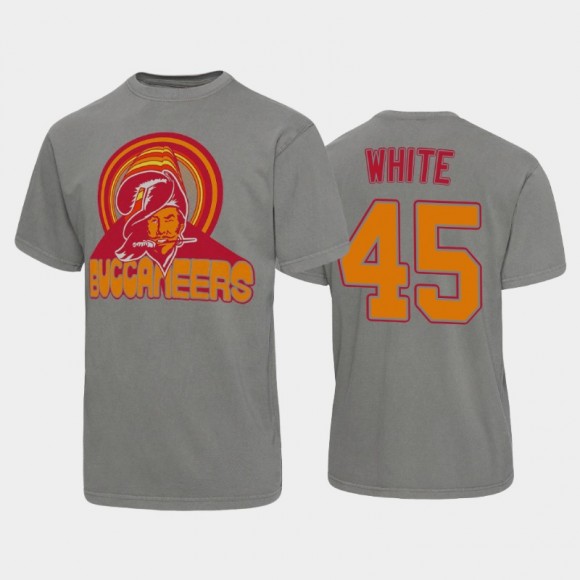 Buccaneers Devin White Graphite Historic Logo Wonderland Infinity Vibe T-Shirt