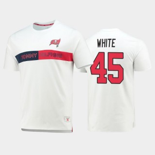 Tampa Bay Buccaneers Devin White White Team Logo Core T-Shirt