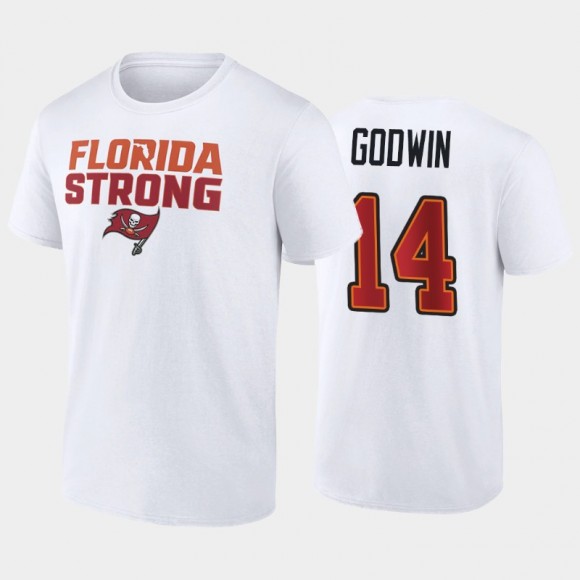 Chris Godwin Tampa Bay Buccaneers White Florida Strong T-Shirt