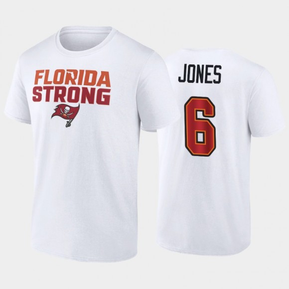 Julio Jones Tampa Bay Buccaneers White Florida Strong T-Shirt