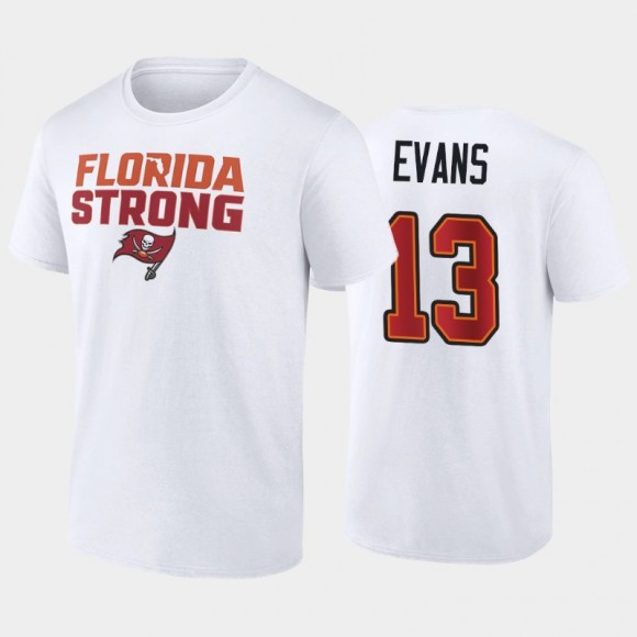 Mike Evans Tampa Bay Buccaneers White Florida Strong T-Shirt