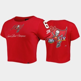 Women's Julio Jones Tampa Bay Buccaneers Historic Champs T-Shirt - Red