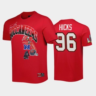 Men's Akiem Hicks #96 Tampa Bay Buccaneers Red Hometown Collection T-Shirt