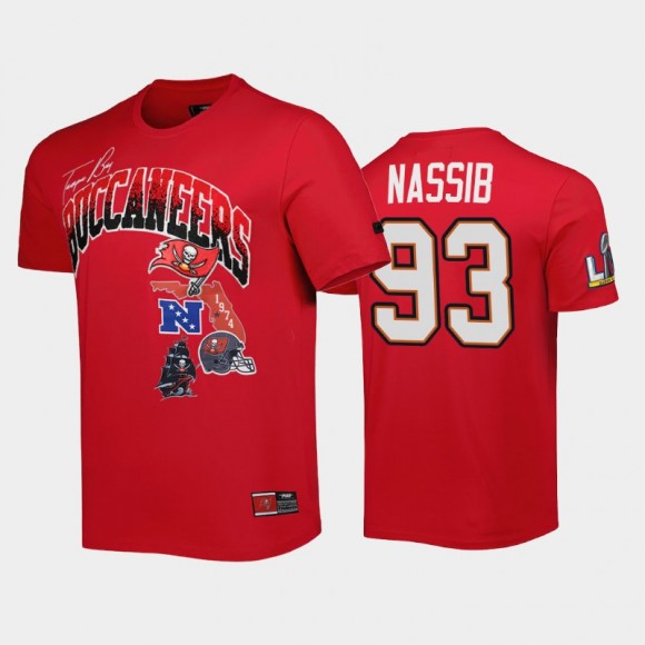 Men's Carl Nassib #93 Tampa Bay Buccaneers Red Hometown Collection T-Shirt