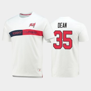 Tampa Bay Buccaneers Jamel Dean White Team Logo Core T-Shirt