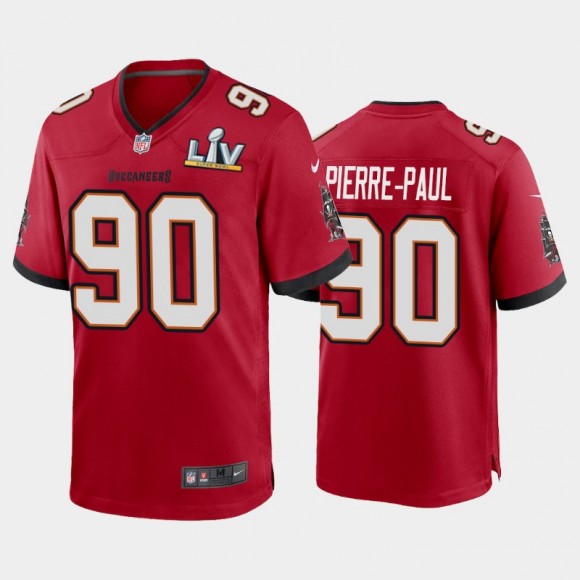 Tampa Bay Buccaneers Jason Pierre-Paul Red Super Bowl LV Game Jersey