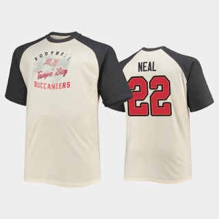 Tampa Bay Buccaneers Keanu Neal White Vintage Name Number Raglan T-Shirt