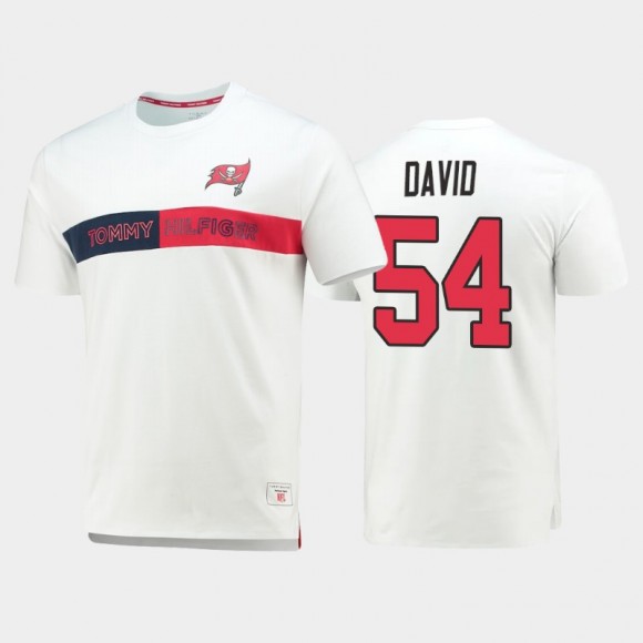 Tampa Bay Buccaneers Lavonte David White Team Logo Core T-Shirt