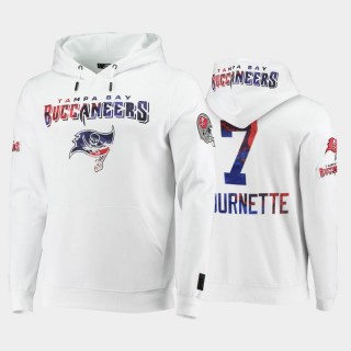 Leonard Fournette #7 Buccaneers White 2021 Independence Day Americana Pullover Hoodie