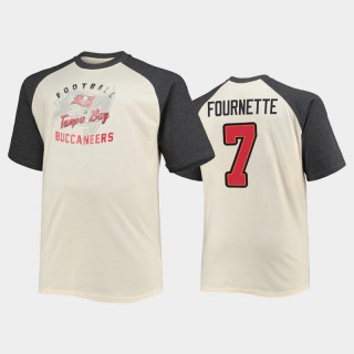 Tampa Bay Buccaneers Leonard Fournette White Vintage Name Number Raglan T-Shirt