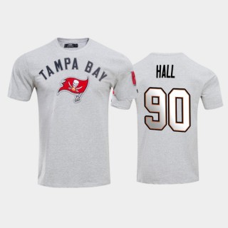 Tampa Bay Buccaneers Logan Hall Gray Team Logo T-Shirt