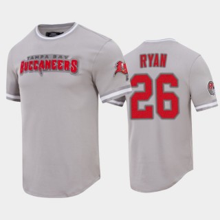 Tampa Bay Buccaneers Logan Ryan Gray Classic Chenille Team Logo T-Shirt