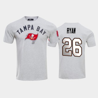 Tampa Bay Buccaneers Logan Ryan Gray Team Logo T-Shirt
