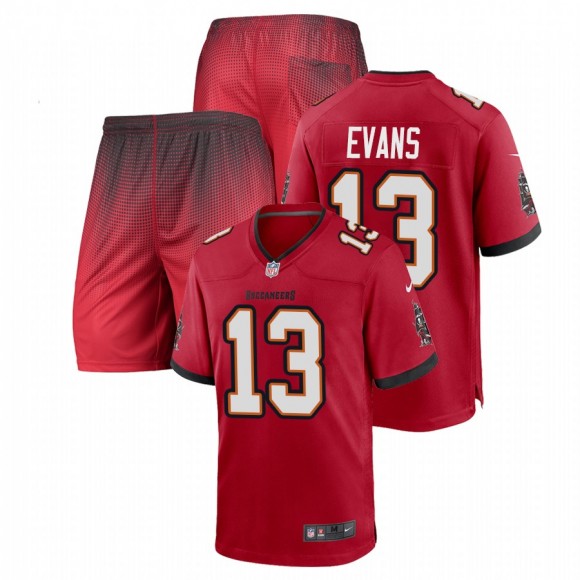 Tampa Bay Buccaneers Mike Evans Red Game Jersey Shorts Set