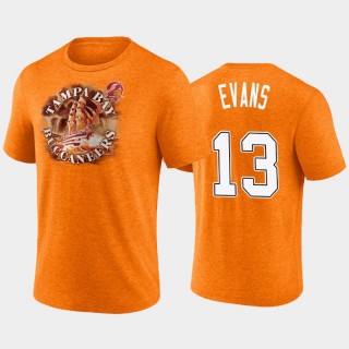 Men's Tampa Bay Buccaneers Mike Evans Heathered Orange Sporting Chance T-Shirt
