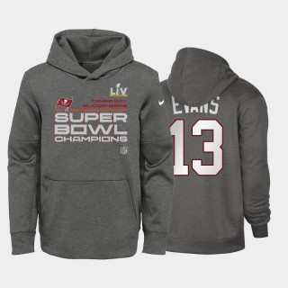 Youth Buccaneers Mike Evans Charcoal Super Bowl LV Champions Trophy Hoodie