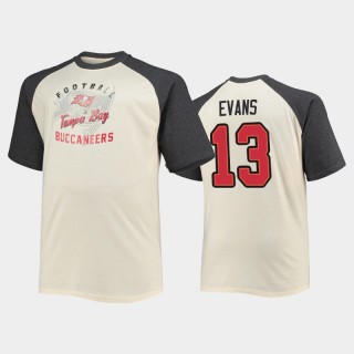Tampa Bay Buccaneers Mike Evans White Vintage Name Number Raglan T-Shirt