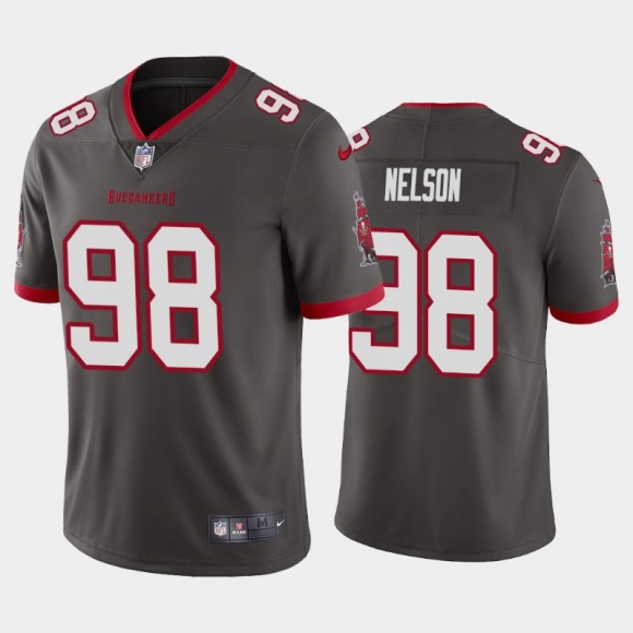 Anthony Nelson Tampa Bay Buccaneers Pewter Vapor Limited Jersey