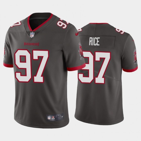 Simeon Rice Tampa Bay Buccaneers Pewter Vapor Limited Retired Player Jersey