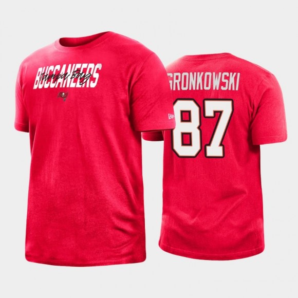 Tampa Bay Buccaneers Rob Gronkowski Red 2022 NFL Draft T-Shirt