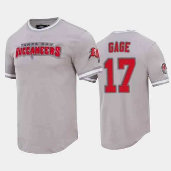 Tampa Bay Buccaneers Russell Gage Gray Classic Chenille Team Logo T-Shirt