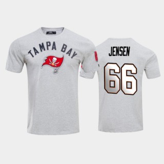 Tampa Bay Buccaneers Ryan Jensen Gray Team Logo T-Shirt