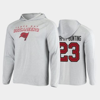 Tampa Bay Buccaneers Sean Murphy-Bunting Gray Team Logo Hoodie Raglan T-Shirt
