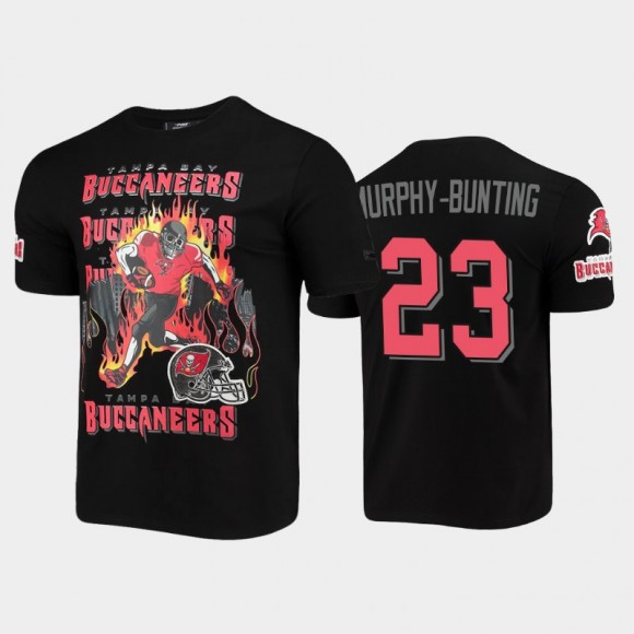 Tampa Bay Buccaneers Sean Murphy-Bunting Black Team Logo Skeleton T-Shirt