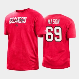Tampa Bay Buccaneers Shaq Mason Red 2022 NFL Draft T-Shirt