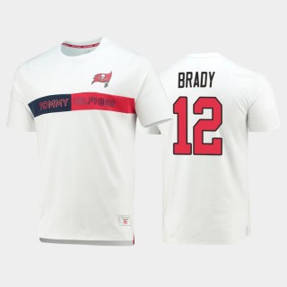 Tampa Bay Buccaneers Tom Brady White Team Logo Core T-Shirt