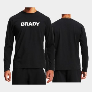 Men's Tampa Bay Buccaneers Tom Brady Black Wordmark Long Sleeve T-Shirt