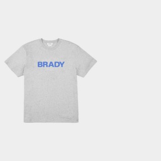 Men's Tom Brady Tampa Bay Buccaneers Gray Wordmark Short Sleeve T-Shirt