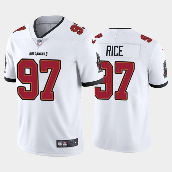 Simeon Rice Tampa Bay Buccaneers White Vapor Limited Retired Player Jersey
