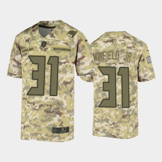 Youth Buccaneers Antoine Winfield Jr. Green Salute to Service Game Jersey