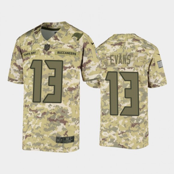 Youth Buccaneers Mike Evans Green Salute to Service Game Jersey