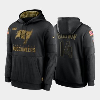 Chris Godwin Buccaneers Black 2020 Salute To Service Performance Pullover Hoodie